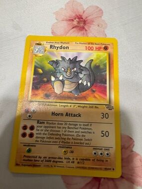 Rhydon Pokémon Card — Yellow Border